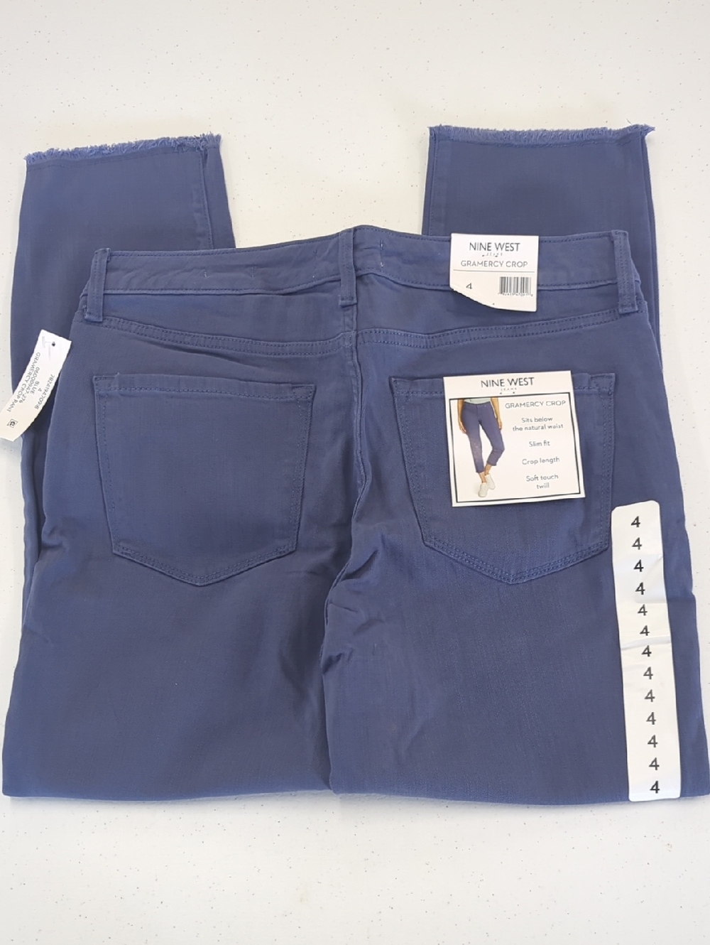 Nine West Blue Gramercy Crop Ankle Jeans